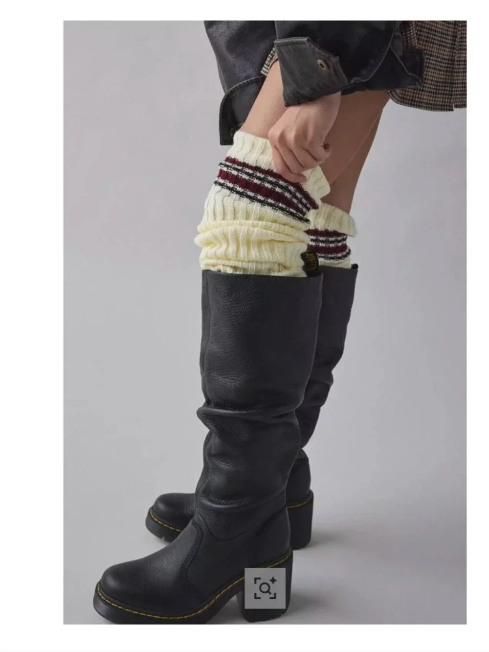 Urban Outfitters Athletic Striped Leg Warmers O/S Streetwear Grunge